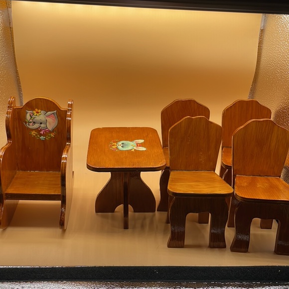 Set Toy Furniture wood Handmade 6 Peace’s for Dollhouse - Picture 16 of 16